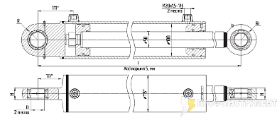 Гидроцилиндр МС100/50х500-3(4).11(800)