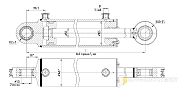 Гидроцилиндр МС125/50х500-3(4).11(830)