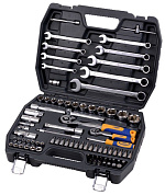Набор инструментов Kraft 82 предмета 1/2"Dr. & 1/4"Dr. (пластиковый кейс) (700305)